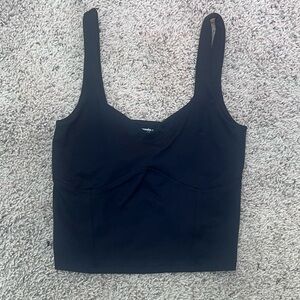 Abercrombie & Fitch Black Crop Top